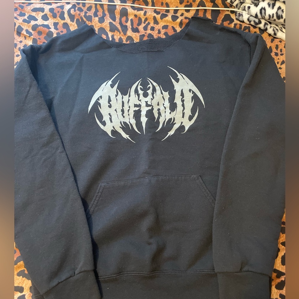 Buffalo brand sweater with cut neck off the shoulders